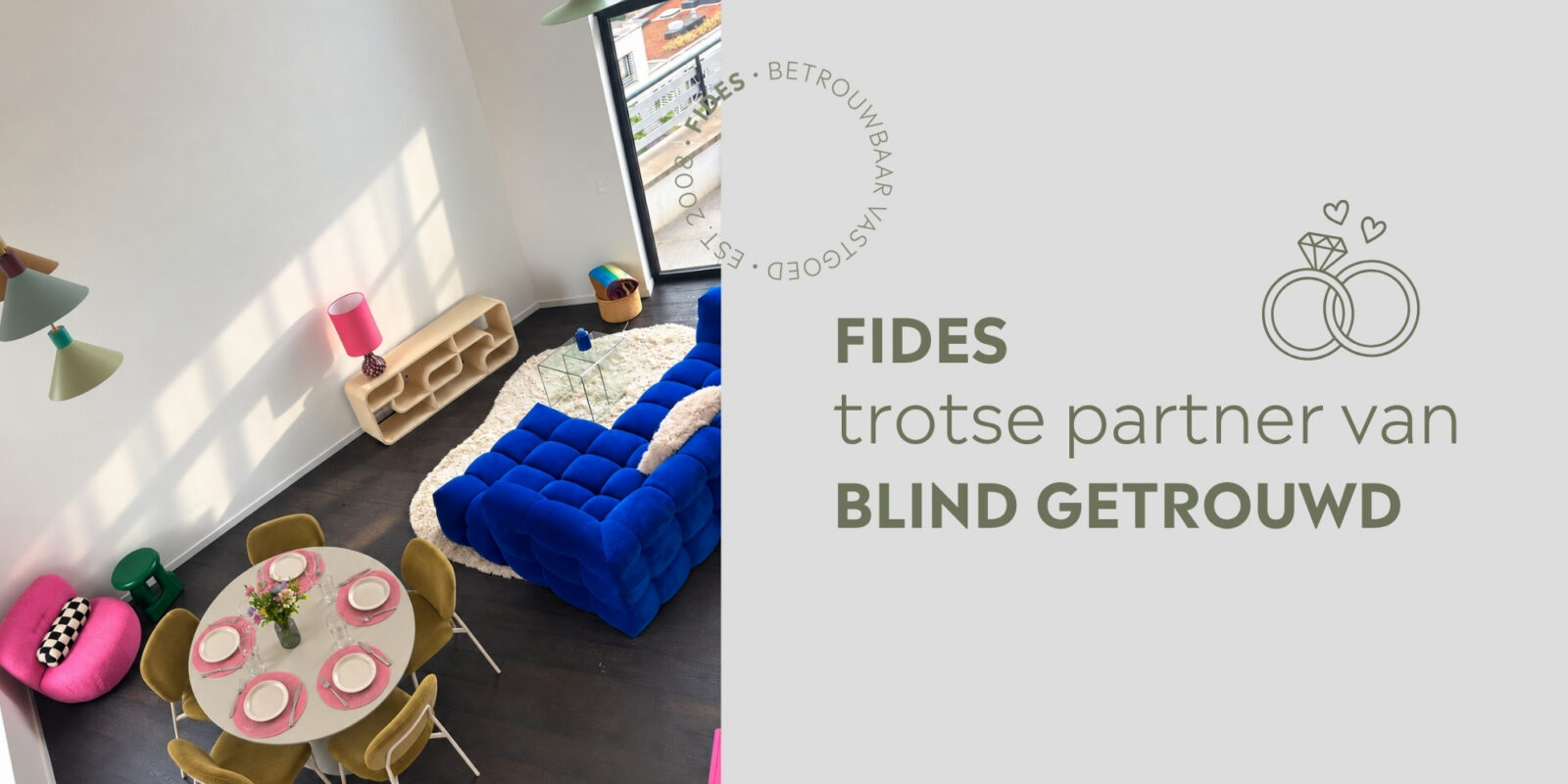 Zilverkwartier blind getrouwd